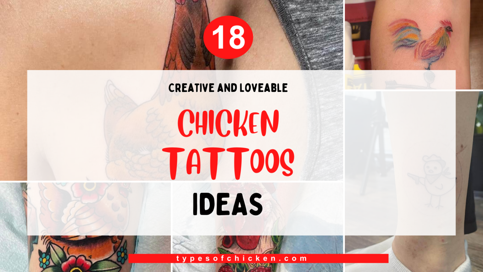 18 Creative and Loveable Chicken Tattoo Ideas That You Don't Wanna Miss