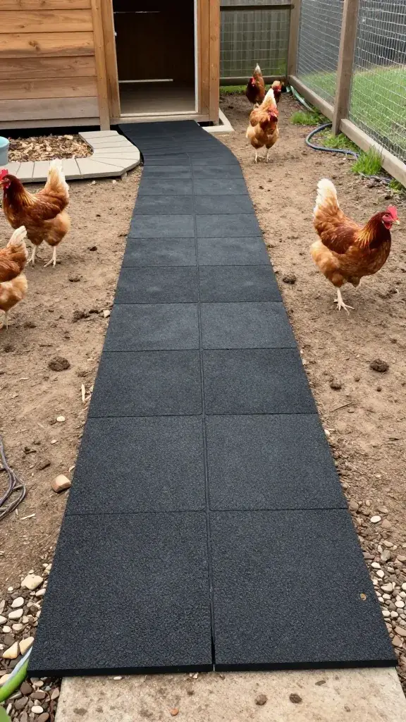 temp_1771887418667 Genius Cheap Walkway Ideas for Chicken Runs (Gravel, Wood Chips, Rubber Mats, Pavers)