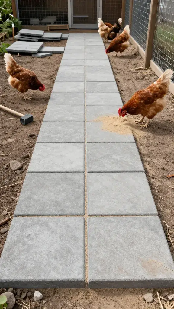 temp_1771887422391 Genius Cheap Walkway Ideas for Chicken Runs (Gravel, Wood Chips, Rubber Mats, Pavers)