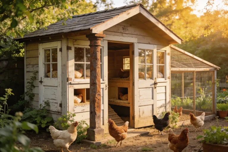 Reclaimed Door/Window Chicken Coop Ideas You’Ll Want Now