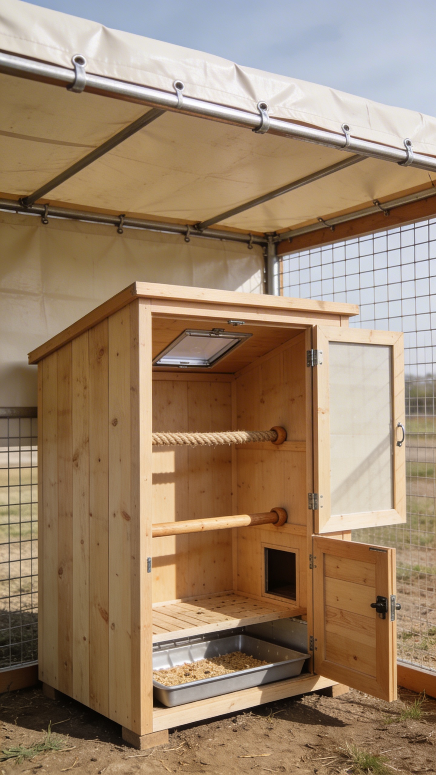 temp_1772200022801 Cattle Panel + Tarp Chicken Run + Coop Setup Under $200: Quick Diy Win