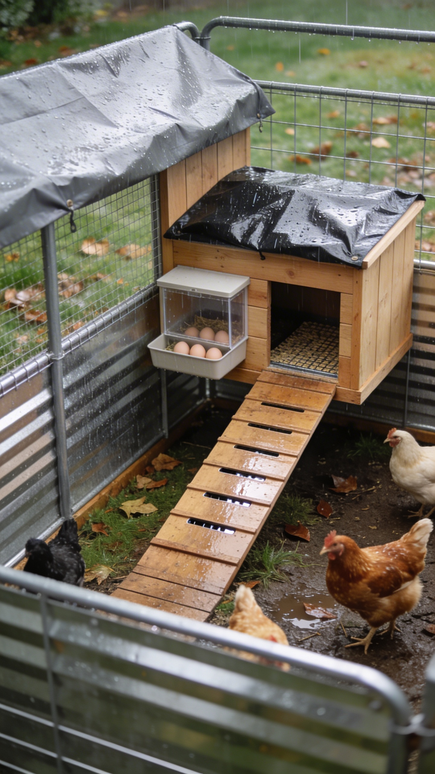temp_1772200059633 Cattle Panel + Tarp Chicken Run + Coop Setup Under $200: Quick Diy Win