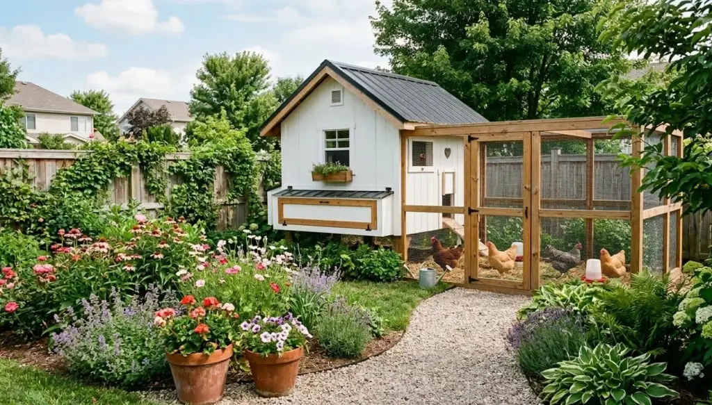 Cute-Chicken-Coop-Idea-1024x583 17 Cute Chicken Coop Ideas for Backyards That Are Practical and Pretty