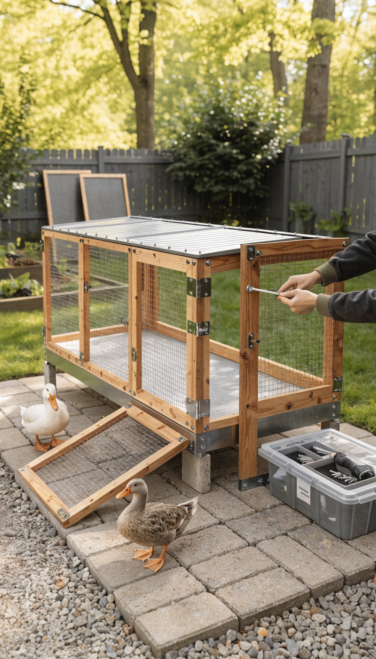 temp_1773919198911 Genius 7 Small Duck Coop Ideas for Backyards That Save Space