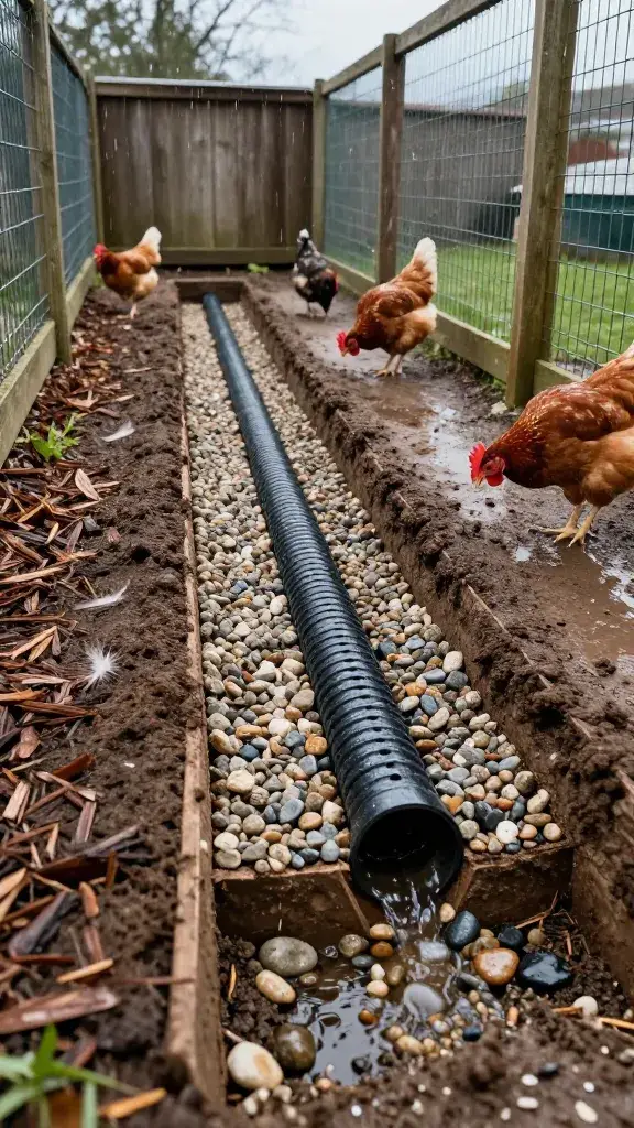 temp_1774346851456 Fix Mud Fast 4 Best Chicken Run Drainage Ideas for Muddy Yards