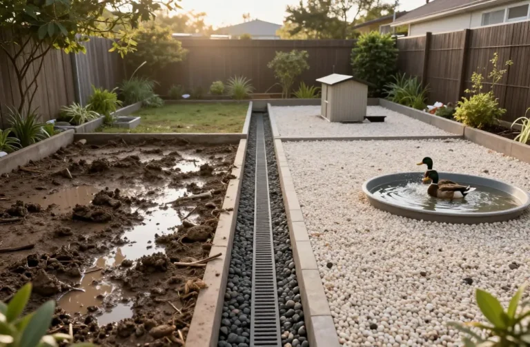 How to Keep a Duck Yard From Turning Into a Mud Pit After Rain Fast